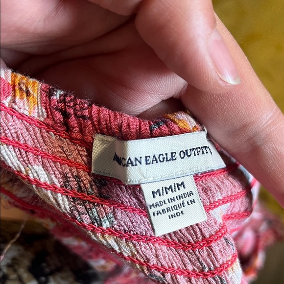 American Eagle Outfitters Floral Red Woman’s Romper - Picture 2 of 2